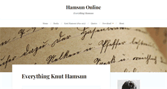Desktop Screenshot of hamsun.dk